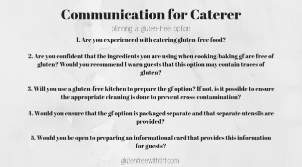 communication for caterer_baker